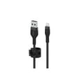 thumbnail image 2 of BELKIN CAA010BT1MBK Black BOOST CHARGE PRO Flex USB-A Cable with Lightning Connector - 3.28 ft., 2 of 5