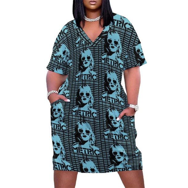 Banda métrica (1) para mujer vestido holgado con bolsillo ropa para mujer