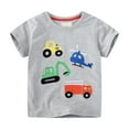 thumbnail image 3 of NAISIBABY Boys T-Shirts 5 T, Crew Neck Graphic Short Sleeve Summer Cotton Casual Tees 2 Pack(2-7T), 3 of 9