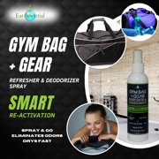 EarthSential Gym Bag + Gear Refresher & Deodorizer Spray, 4oz, all natural