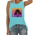 thumbnail image 1 of Gpoecd Camisoles à Col Rond pour Femmes Grande Taille Débardeur Sans Manches Coupe Régulière Haut Décontracté pour l'Été à Porter avec des Jeans Design Polyvalent Camisole pour Femmes 01_Light Blue,m, 1 of 4