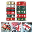 thumbnail image 7 of ZDWQFA Christmas Ribbon, 9.1m/10 Yard Christmas Gift Wrapping Satin Ribbons, Christmas Wrapping Ribbon for Crafts DIY Holiday Decorations, 7 of 7