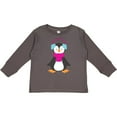 thumbnail image 3 of Inktastic Cute Penguin, Baby Penguin, Penguin with Scarf Boys or Girls Long Sleeve Toddler T-Shirt, 3 of 5