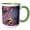Green/White, variant on 3drose, American Goldfinch Male in Eastern Redbud Tree, Marion, Il, 11oz Two-tone Red Mug
