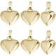 thumbnail image 1 of Caja de 10 dijes de corazón inflado chapados en oro de 18 quilates, suaves y pequeños, para hacer joyas, collares, pulseras y manualidades., 1 of 9