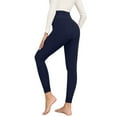 thumbnail image 5 of iHPH7 Fleece Lined Leggings Cold Weather Leggings for Women Winter Yoga Pants Women Womens Leggings High Waisted Yoga Pants Women Fleece Lined Yoga Pants Women High Waisted Leggings for Women Navy M, 5 of 6