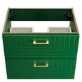 thumbnail image 5 of Wall Mount Sink Vanity Cabinet, Green, Wood, Hotel Bedroom Bathroom, Modern Contemporary HB33625, 5 of 9