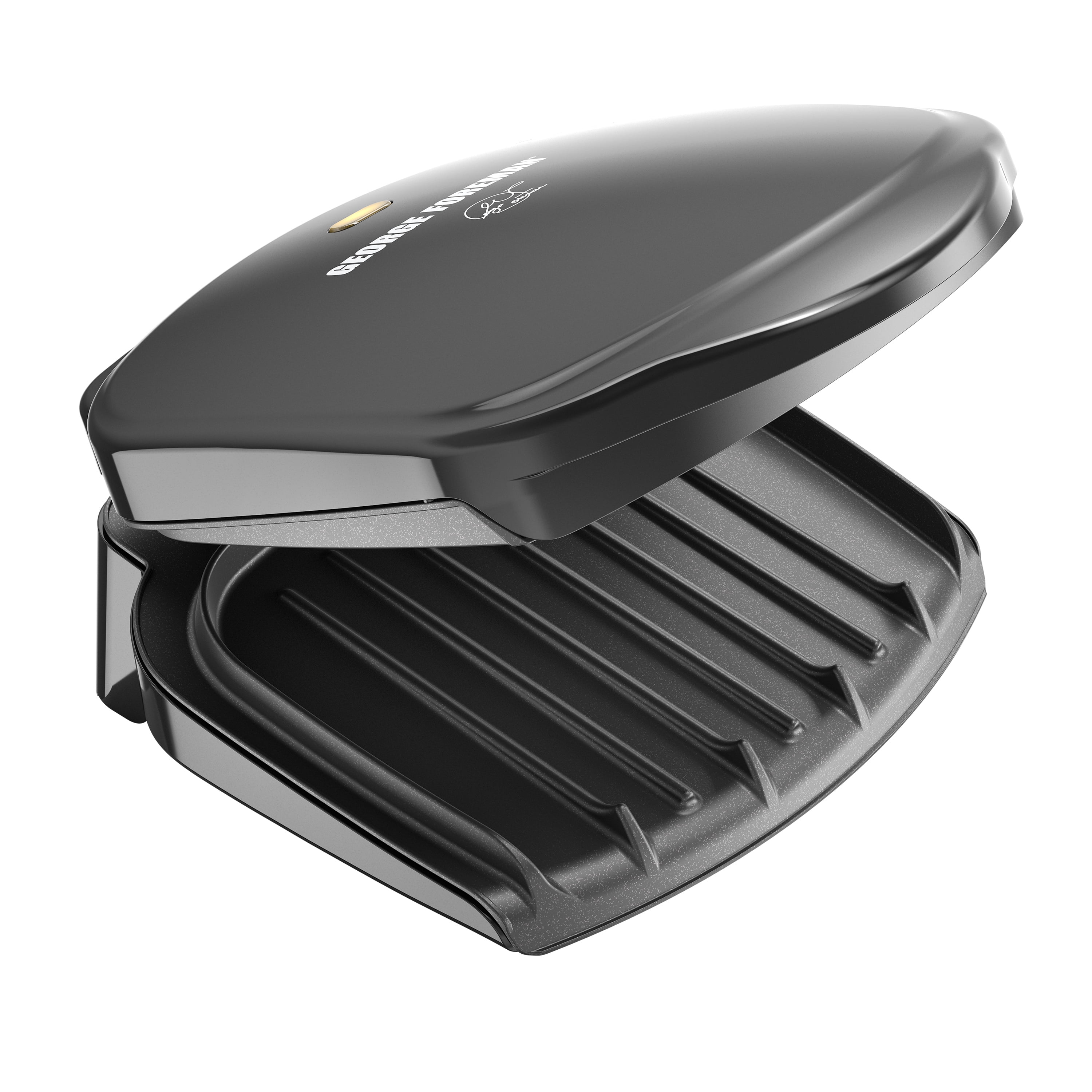 George Foreman 2-Serving Classic Plate Electric Indoor Grill and Panini Press, Black, GR10B - 2