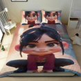 thumbnail image 1 of Vanellope Conjunto de sábanas temático, trío de piezas, cómodo y amigable con la piel, diseño único, regalo de decoración para el hogar para familiares, amigos y fans,140cm *210cm, 1 of 6