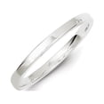 thumbnail image 6 of Auriga Fine Jewelry 925 Sterling Silver Polished Flat Wedding Band Ring Size 5.5 for Women, 6 of 6