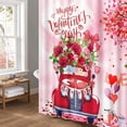 thumbnail image 3 of Liquidation Rideau de Douche Décoratif de la Saint-Valentin Série Amour Rideau de Douche Doublure de Rideau de Douche Long, 3 of 3