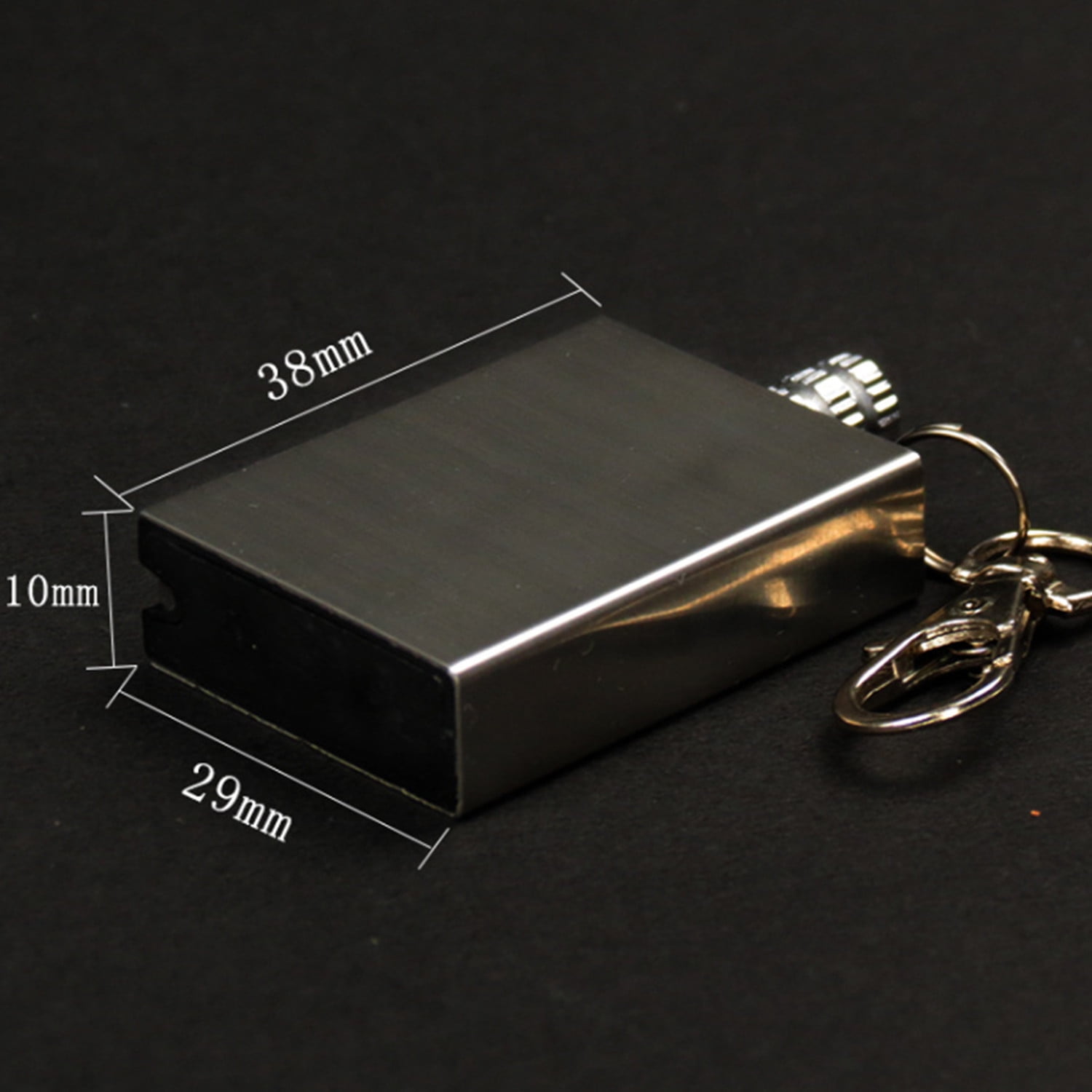 100 Pack of Waterproof & Windproof Permanent Match Lighter, Strike To Light Survival Camp Fire Starter, Stainless Steel Flint Survival Tool