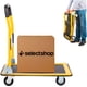 thumbnail image 1 of Carro Patin Diablito con Ruedas Giratorias Plataforma De Carga Plana Plegable Carrito Manual de Empuje Carga hasta 150 Kg (Amarillo), 1 of 7