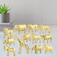 thumbnail image 3 of Juguetes de animales Sunnimix Figuras de juguetes 12 piezas dorado, 3 of 7