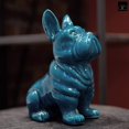 thumbnail image 3 of Ceramic Figurine Gloss Finish Turquoise 9"H -62, 3 of 6