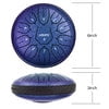 LEKATO Steel Tongue Drum 6 Inch 11 Notes D Major Beginner Handpan Drum Percussion for Meditation Yoga Musical Education Christmas New Year's Gift for Families/Friends/Lovers