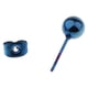 thumbnail image 3 of 5 pares de aretes de bola redonda de acero inoxidable de 2 mm a 6 mm, 20 con Azul, 3 of 6