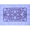 thumbnail image 1 of Ahgly Company Machine Washable Indoor Rectangle Oriental Blue Traditional Area Rugs, 5' x 8', 1 of 4