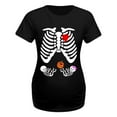 thumbnail image 3 of JIKNTTR Women Halloween Skeleton Maternity Shirt New Short Sleeve Pregnancy Tops Blouses Soft Comfy Baby Pregnancy Tops Loose Fit Casual Tops Trendy T Shirts, 3 of 3
