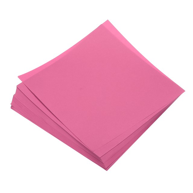 Uxcell Origami Paper Double Sided Sheet for Art Craft Project Beginner 50 Sheets Rose Red 8x8 inch