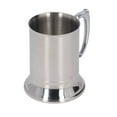 thumbnail image 3 of Double Wall Beer Stein, Stainless Steel  Thermal Insulation Easy To Clean Coffee Mug Rustproof Silver  For Bar, 3 of 8