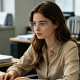 thumbnail image 5 of AJGRHE Polygon Blue Light Blocking Glasses for Women Men Vintage Octagon Square Non-prescription Metal Eyeglasses Silver, 5 of 5