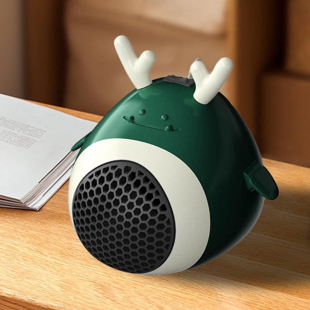 Calentador eléctrico de 500 W, calentador de calentamiento rápido, ventilador de bajo ruido para dormitorio de oficina en casa JShteea El nuevo