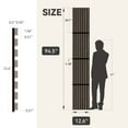 thumbnail image 4 of Upick Foldable Acoustic Wall Panels, 4 Pack 94.5" x 12.6" MDF Slat Wood Panels for Wall, Sound Absorbing Wall Panels for Interior Wall Decor, Dark Walnut, 4 of 6