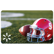 Helmet and Football Walmart eGift Card