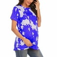 thumbnail image 2 of Tejiojio Maternity/Labor/Nursing Clothing Clearance Summer Women Maternity Clothes Round Neck Short Sleeve Ruffle Fold Pregnant Tops, 2 of 6
