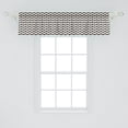 thumbnail image 2 of Ambesonne Leaf Window Valance, Vintage Art Deco Style Pattern, 54" X 12", Cream and Black, 2 of 3