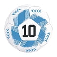 thumbnail image 1 of QualitChoice Waterproof Durable PU Soccer Ball Size 5 Machine-Stitched Unique Appearance Football Training Match blue, 1 of 5