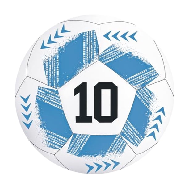 Wosthever Balón de fútbol de tamaño 5 estándar de PU para entrenamiento de fútbol, tamaño 5, balón de fútbol para partidos cosido a Ropa Deportiva, Zapatos azul