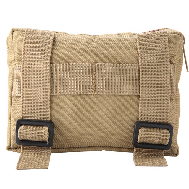 Al aire libre Nylon impermeable Camping colgando cintura bolsa portátil accesorio (caqui)