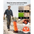 thumbnail image 4 of KFFKFF Industrial Sprayer, 4.5-Gallon Capacity, Stainless Steel Construction with Comfortable Handle & Detachable Cart, 48" & 120" Hoses, Ideal for Concrete Sealers and Form Oils in Construction, 4 of 9