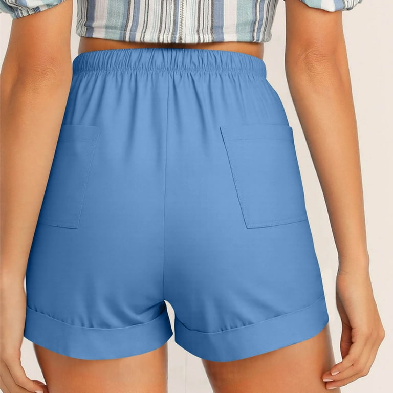 Womens Sweat Shorts Plus Size Womens Shorts, Drawstring Joggers