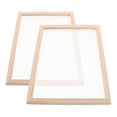 thumbnail image 1 of CTIRCHIU 2Pcs Wooden Paper Making Screen with Mesh for Traditional Papermaking Crafting Beige Frame, 1 of 8