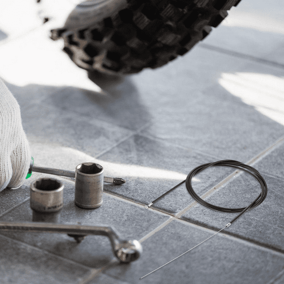 Raindrops Bike Brake Cable for Mountain Bikes BMX 1 Set Steel Wire Line Rear Drum Brake for Scooter Replacement