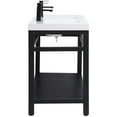 thumbnail image 5 of Elegant Decor Raya 60" Double Resin Top Metal Bathroom Vanity in Black, 5 of 14