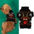 thumbnail image 1 of Dog Snow Sweaters, Christmas Elk Pattern, Fairy Tale Style Winter Sweaters for Small Medium Dogs, Knitted with Acrylic Fiber Fabric, 1 of 7