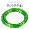 thumbnail image 1 of Cable de acero recubierto de PE Uxcell, 5/32"x33ft, cable de metal para cuerda de ropa, 1 of 6
