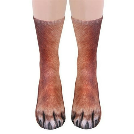 

Unisex Animal Paws Socks - Funny 3D Animal Socks Crazy Cat Tiger Dog Paw Crew Socks Novelty Socks Gifts