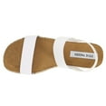 thumbnail image 5 of Steve Madden Jaklin Wedge Fitted Elastic Sandals White Platform Espadrille (White, 9.5), 5 of 5