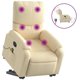 thumbnail image 3 of Sillón reclinable para masajes Electric Power Lift VidaXL, color crema, 3 of 9