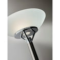 thumbnail image 3 of Adesso Expo 71.5" Brushed Steel Torchiere Floor Lamp with Frosted Glass Shade, 3 of 4