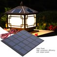thumbnail image 2 of 2-Pack 5V 500mA Polysilicon Solar Panel Modules, 2.5W High Efficiency, 130x150mm Size with 100cm Cable, Weatherproof for DIY Solar Projects, Scientific Research, Lawn Lights, Phone Chargers & Small, 2 of 6