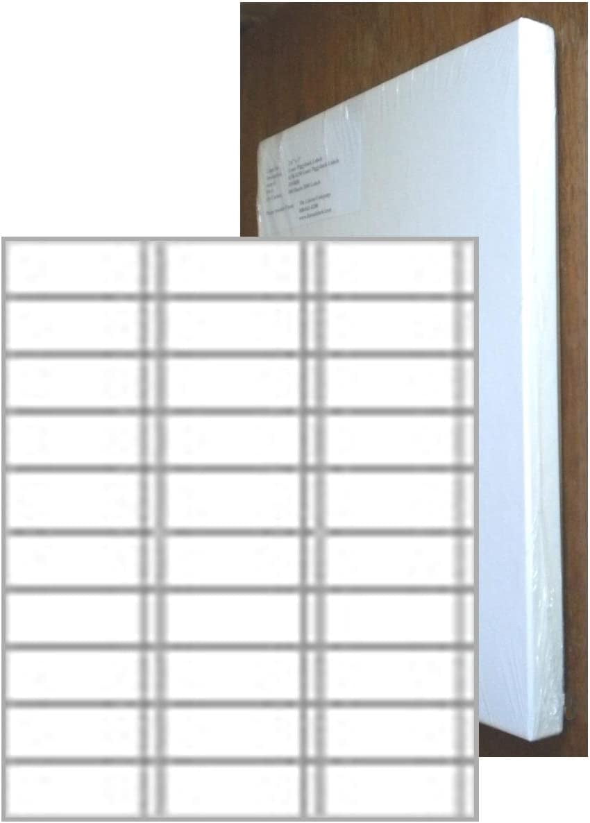 Laser Format Piggyback Labels, 2.83 x 1 inch, 10 Boxes of 100 Sheets ...