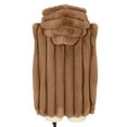 thumbnail image 6 of BiZtdJrK Sales For Today Womens Faux Fur Vest Winter Warm Short Coat Fluffy Shaggy Sleeveless Jacket Lounge Fuzzy Outerwear Brown L, 6 of 7