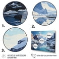 thumbnail image 3 of Designart "Antartica modern Tundra Bold I" Winter Landscape Wall Art Living Room, 3 of 5