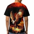 thumbnail image 5 of LAOLIUSN Funny USA Bald Eagle T-Shirt American Flag Style Graphic Tee Shirt，S-4XL, 5 of 7